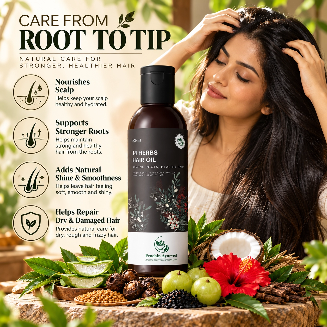 14 Herbs Hair Oil