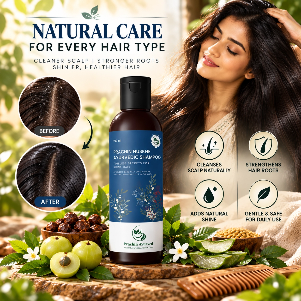 Prachin Nuskhe Ayurvedic Natural Shampoo